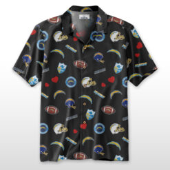 Los Angeles Chargers Hawaiian Shirt 100% Cotton - ST01