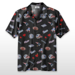 New England Patriots Hawaiian Shirt 100% Cotton - ST01