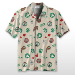 Boston Celtics Hawaiian Shirt 100% Cotton - ST01