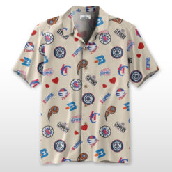 Los Angeles Clippers Hawaiian Shirt 100% Cotton - ST01