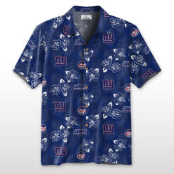 New York Giants Hawaiian Shirt 100% Cotton - ST02