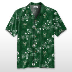 Milwaukee Bucks Hawaiian Shirt 100% Cotton - ST02